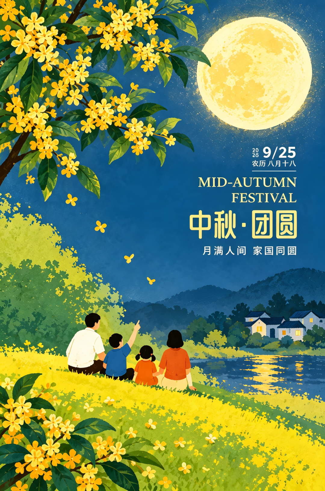2026“华夏奖”文化艺术设计大赛 中华传统节日文化创意设计赛道【中秋节】主题入选作品(AI(人工智能)创意作品) · 作品图244