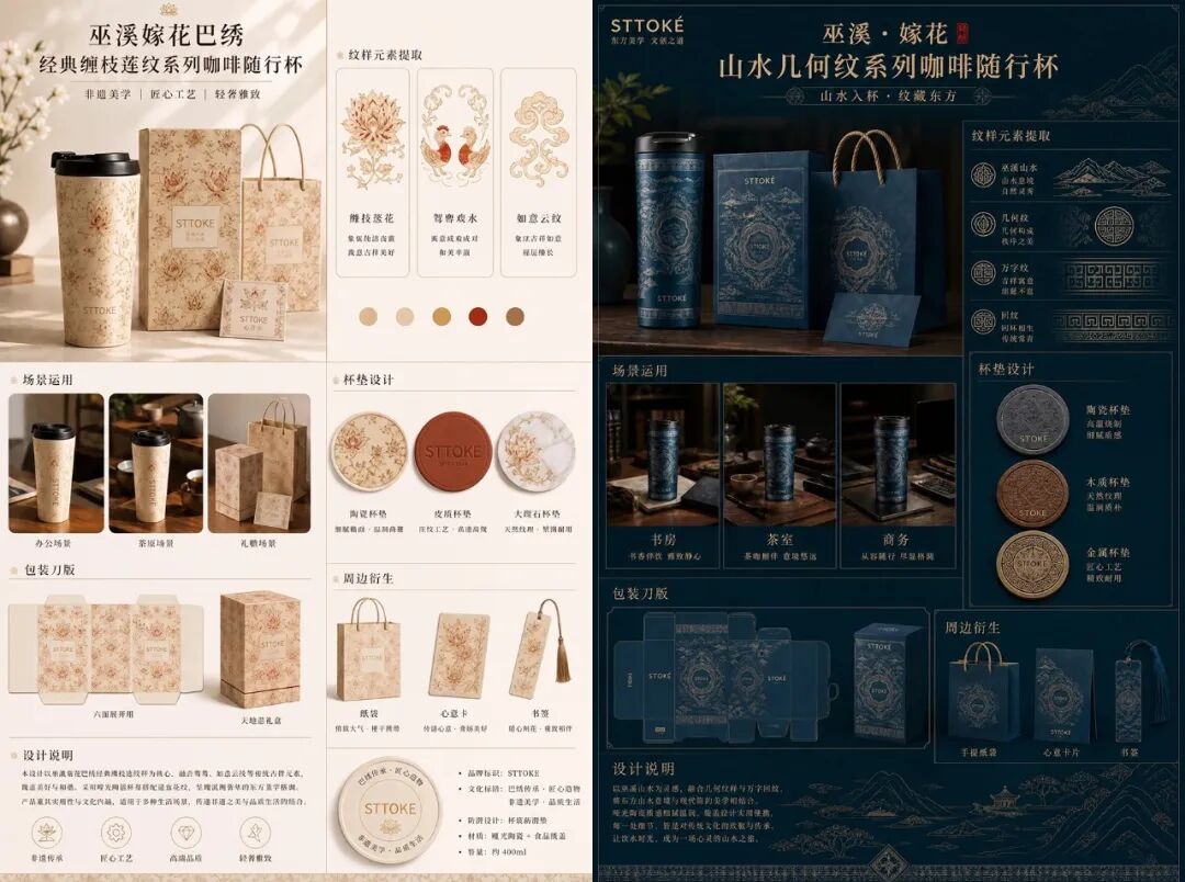 2026第三届巴绣(巫溪)嫁花创意设计大赛时尚生活品赛道入围作品 · 作品图10