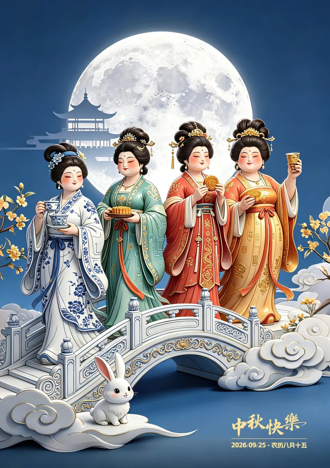 2026“华夏奖”文化艺术设计大赛 中华传统节日文化创意设计赛道【中秋节】主题入选作品(AI(人工智能)创意作品) · 作品图94