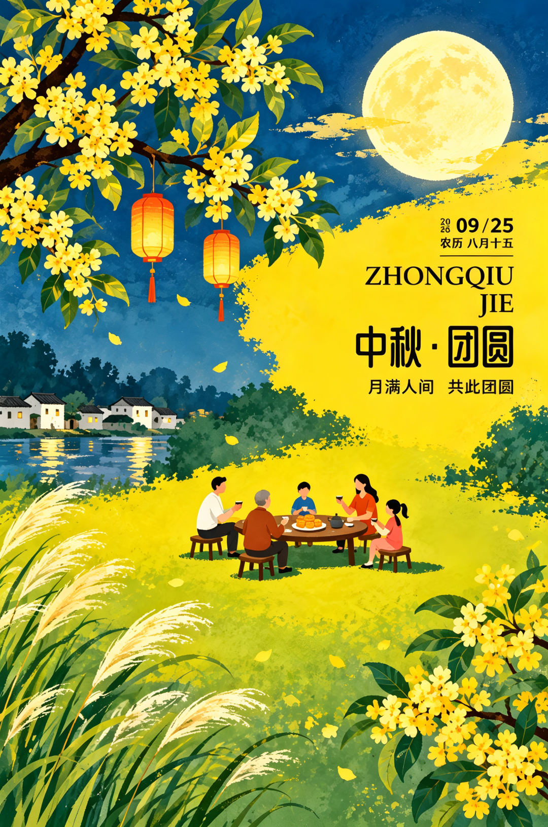 2026“华夏奖”文化艺术设计大赛 中华传统节日文化创意设计赛道【中秋节】主题入选作品(AI(人工智能)创意作品) · 作品图241