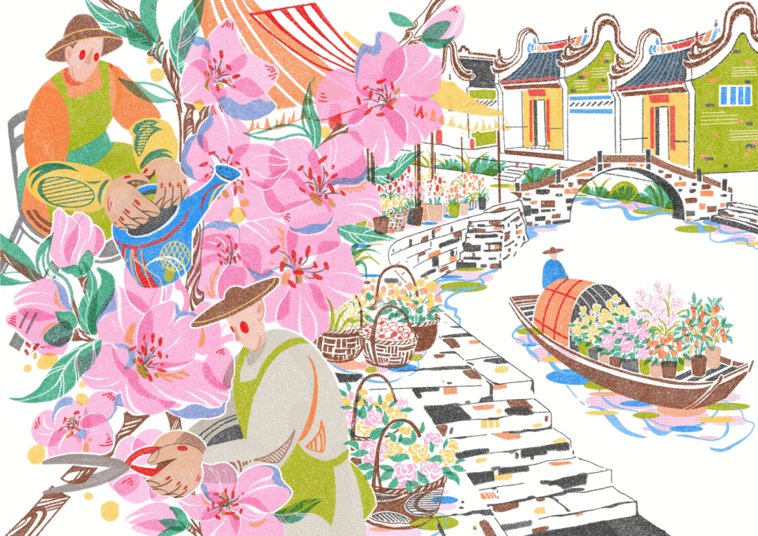 2026“花YOUNG陈村・花绘世界”陈村文旅主题插画大赛获奖作品 · 作品图23