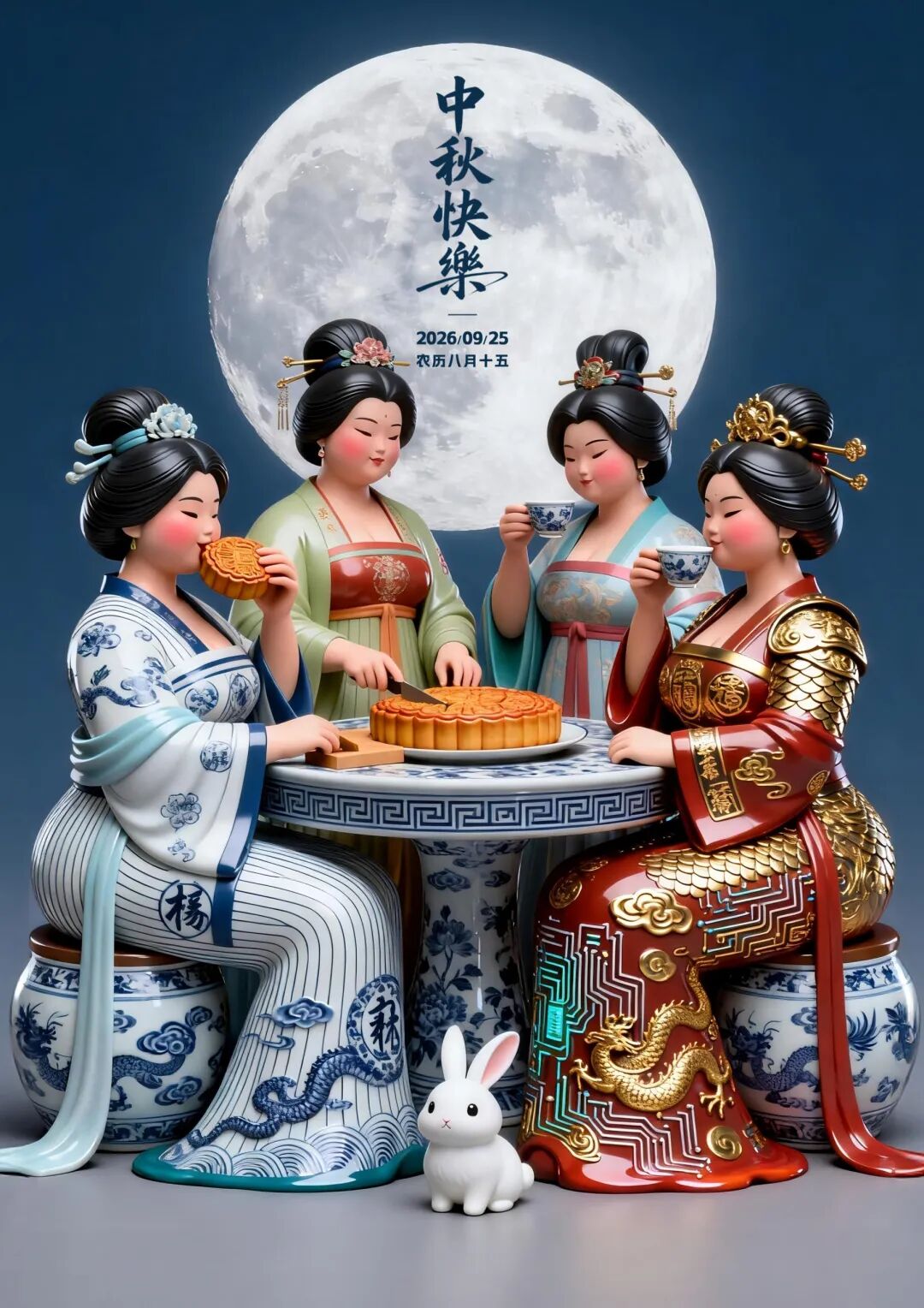 2026“华夏奖”文化艺术设计大赛 中华传统节日文化创意设计赛道【中秋节】主题入选作品(AI(人工智能)创意作品) · 作品图96