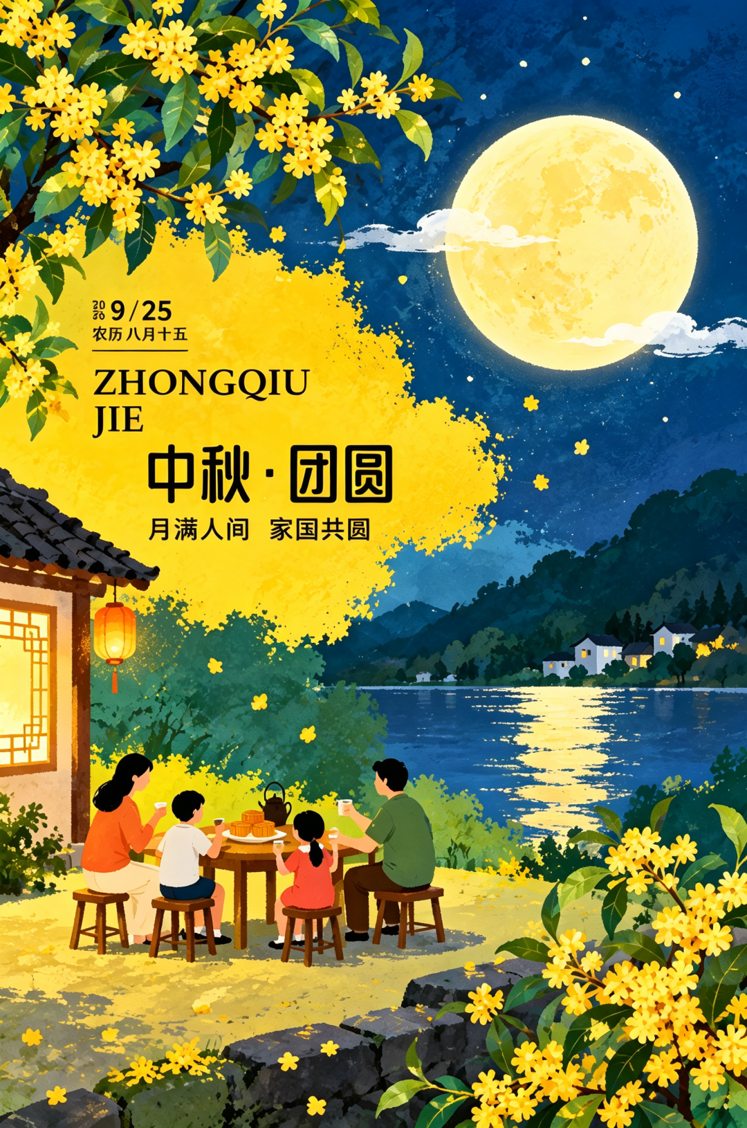 2026“华夏奖”文化艺术设计大赛 中华传统节日文化创意设计赛道【中秋节】主题入选作品(AI(人工智能)创意作品) · 作品图242