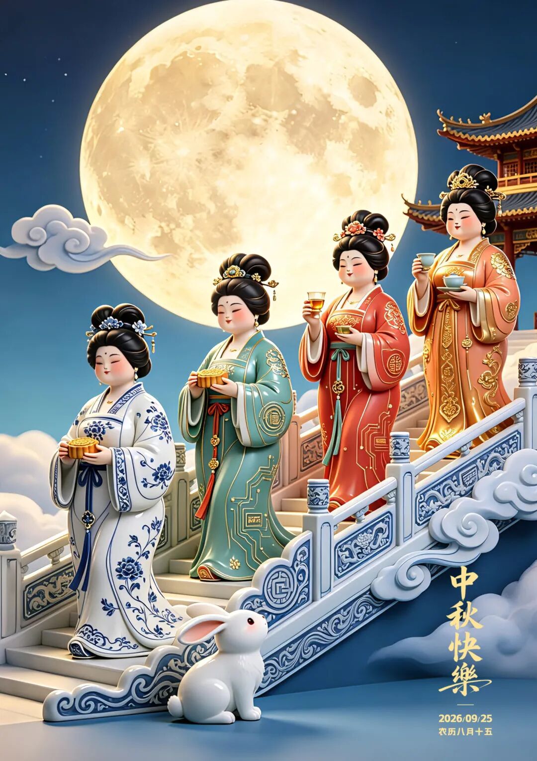 2026“华夏奖”文化艺术设计大赛 中华传统节日文化创意设计赛道【中秋节】主题入选作品(AI(人工智能)创意作品) · 作品图93