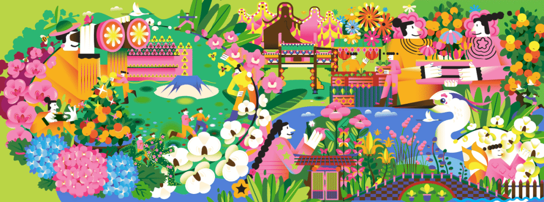2026“花YOUNG陈村・花绘世界”陈村文旅主题插画大赛获奖作品 · 作品图15