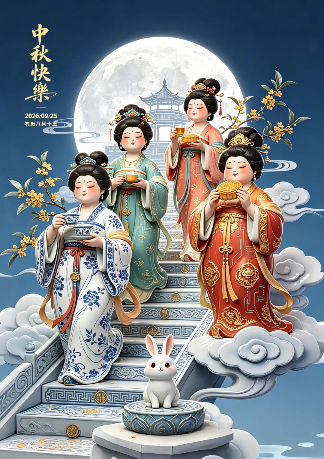 2026“华夏奖”文化艺术设计大赛 中华传统节日文化创意设计赛道【中秋节】主题入选作品(AI(人工智能)创意作品) · 作品图95