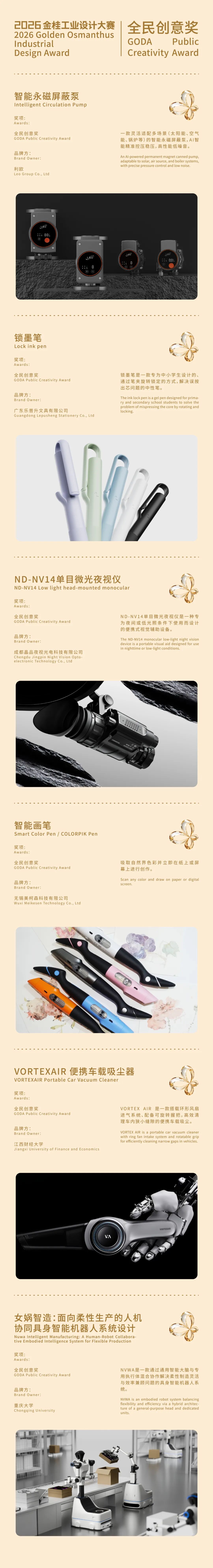 2026金桂工业设计大赛全民创意奖获奖作品名单 · 作品图5