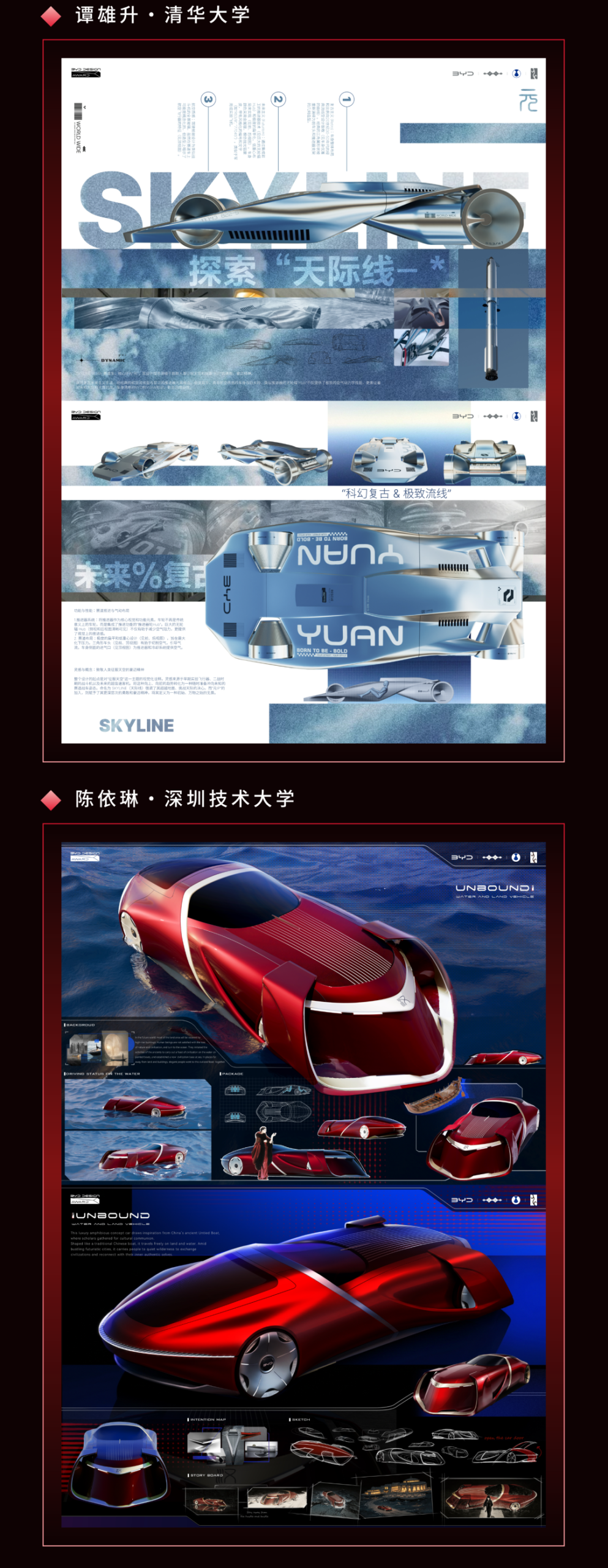 万象朝新,锋芒初绽|2026比亚迪全球汽车设计大赛初赛入围名单及作品 · 作品图11