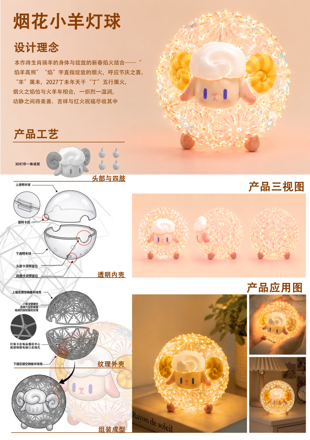 2027全球吉庆生肖设计大赛(丁未羊年)产品设计单元获奖作品 · 作品图4