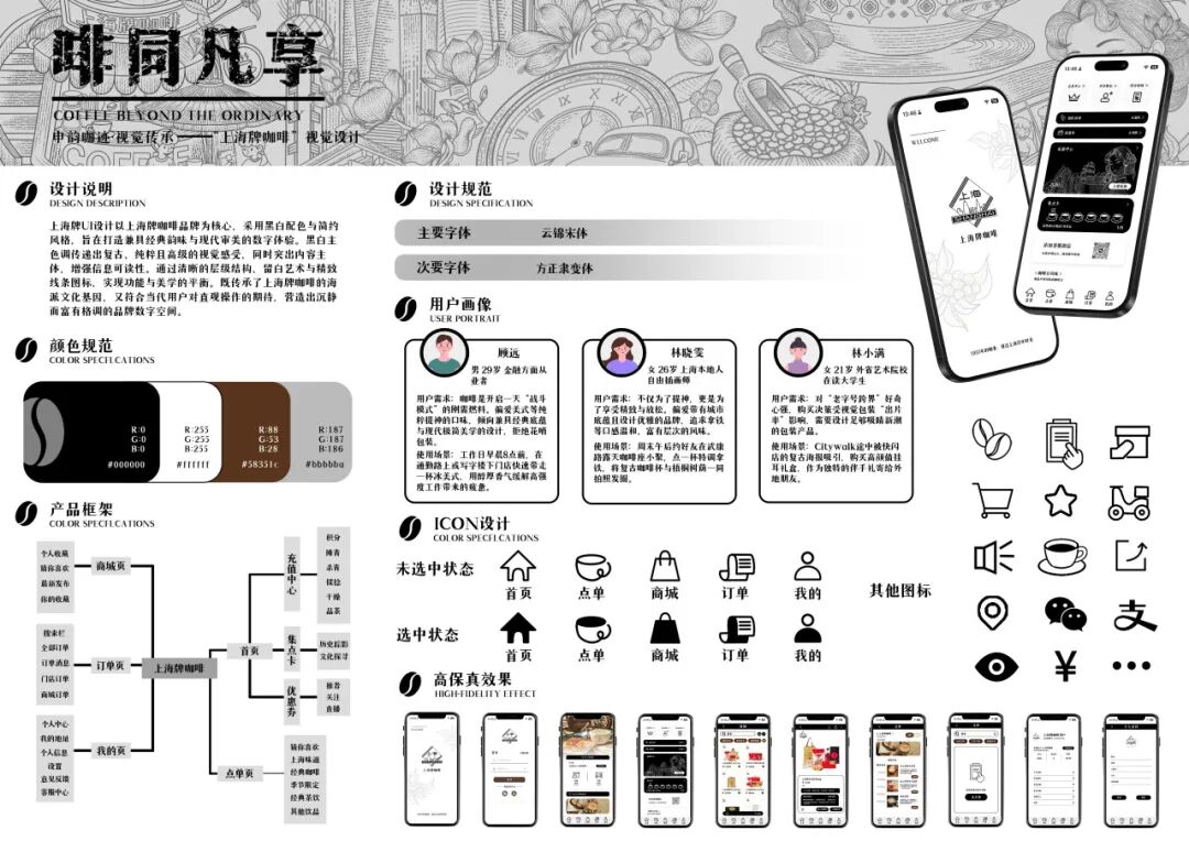 第20届中国好创意-老字号·新国潮创新设计专项大赛上海牌咖啡组优秀奖作品欣赏 · 作品图16