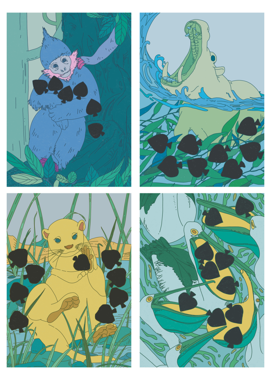 第十三届Hiii Illustration国际插画奖特定主题单元“万物和鸣”入围公布&最受欢迎奖投票 · 作品图69