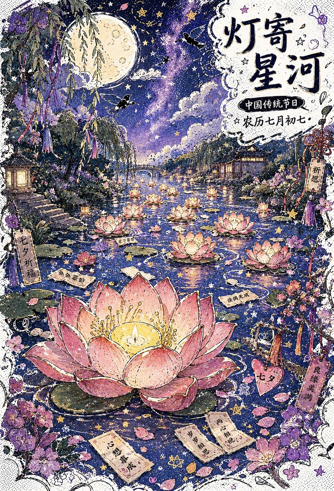 2026“华夏奖”文化艺术设计大赛 中华传统节日文化创意设计赛道【七夕节】主题入选作品(AI(人工智能)创意作品) · 作品图218