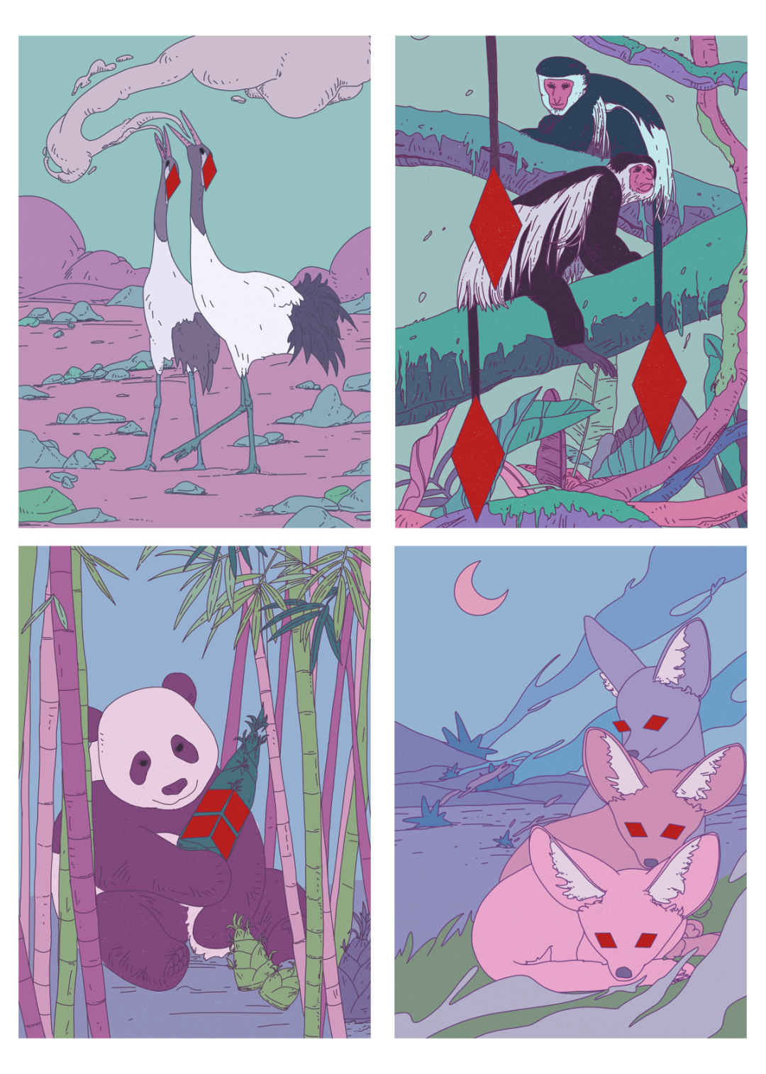 第十三届Hiii Illustration国际插画奖特定主题单元“万物和鸣”入围公布&最受欢迎奖投票 · 作品图72