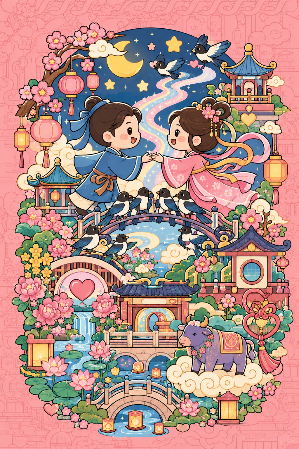 2026“华夏奖”文化艺术设计大赛 中华传统节日文化创意设计赛道【七夕节】主题入选作品(AI(人工智能)创意作品) · 作品图190