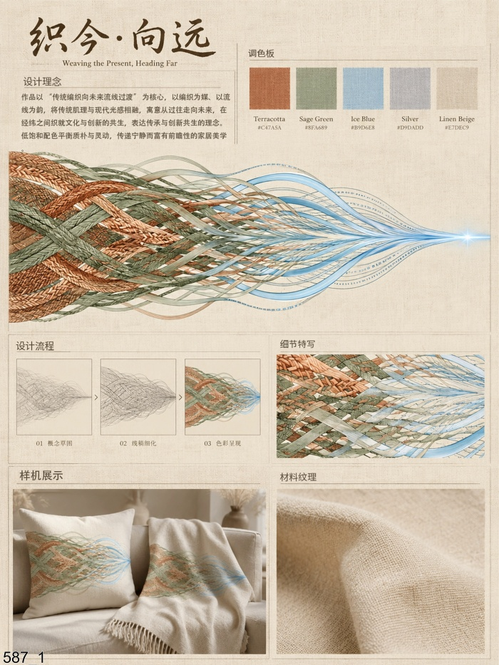 海宁家纺杯·2026家用纺织品创意设计大赛获奖作品公示 · 作品图20