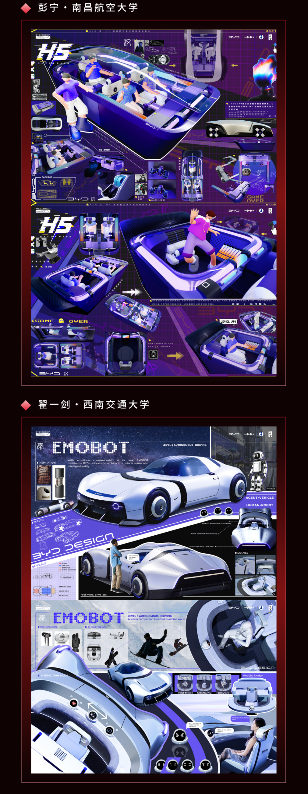 万象朝新,锋芒初绽|2026比亚迪全球汽车设计大赛初赛入围名单及作品 · 作品图10