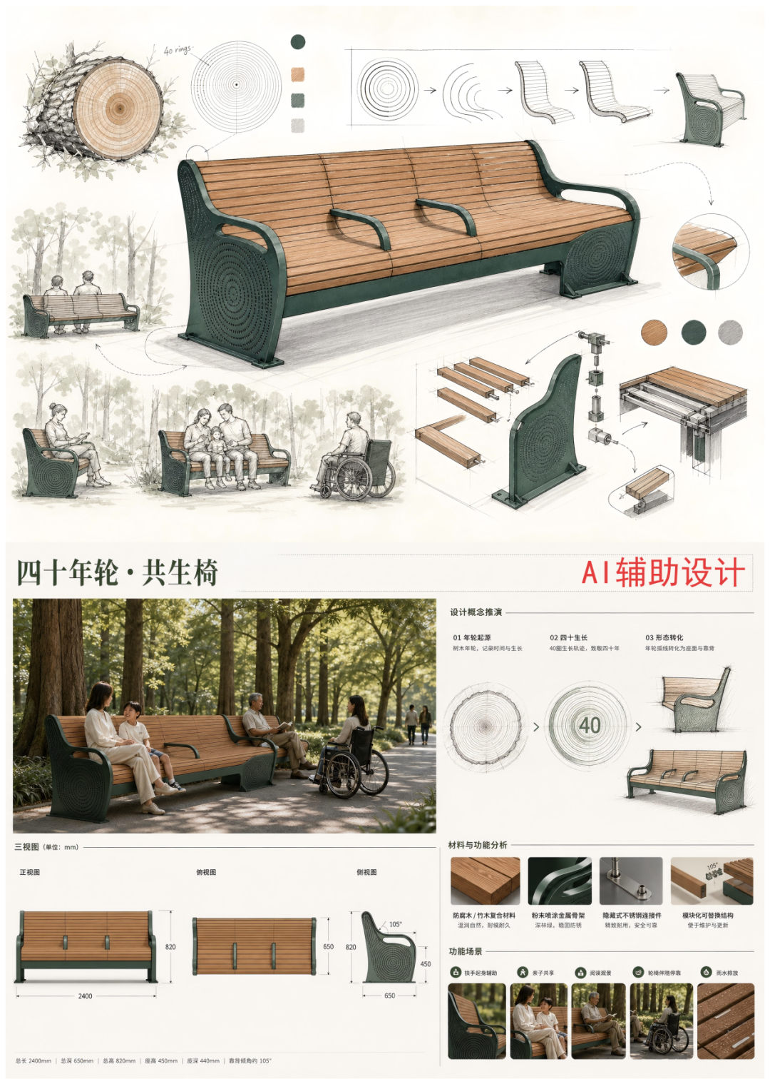 园椅创意征集活动获奖名单及优秀作品展示 · 作品图2