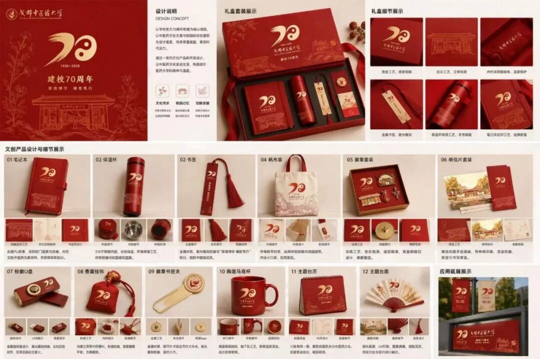 光荣与梦想 | 纪念新中国中医药高等教育70周年暨成都中医药大学建校70年文创设计大赛获奖揭晓 · 作品图26