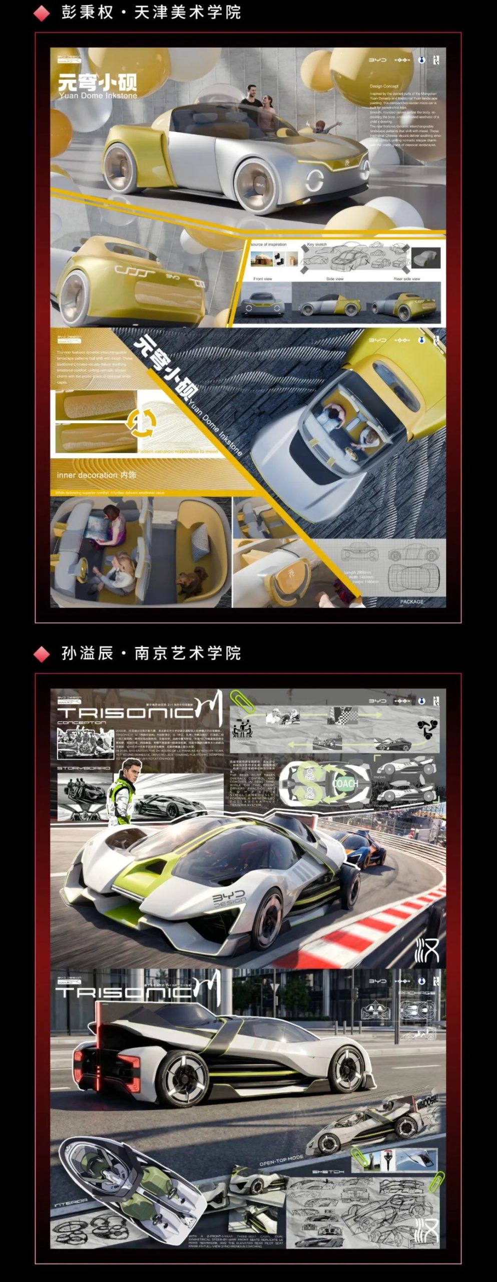 万象朝新,锋芒初绽|2026比亚迪全球汽车设计大赛初赛入围名单及作品 · 作品图13