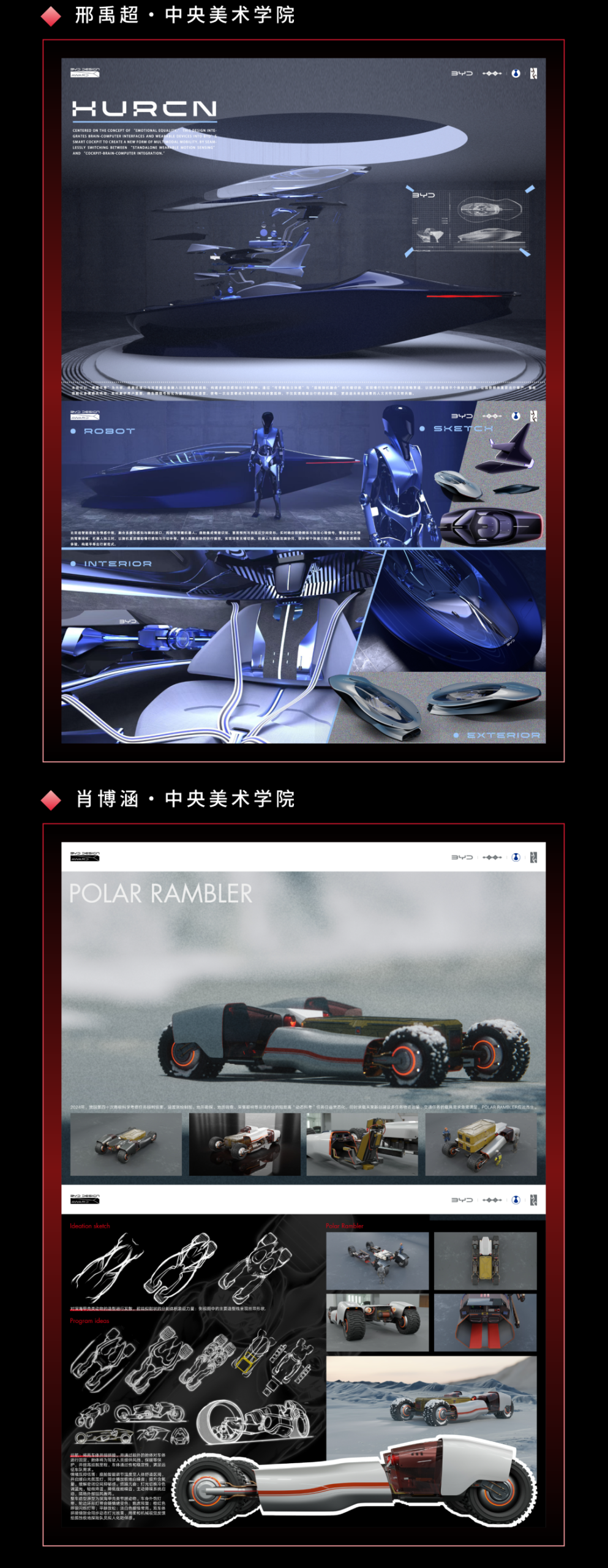 万象朝新,锋芒初绽|2026比亚迪全球汽车设计大赛初赛入围名单及作品 · 作品图17