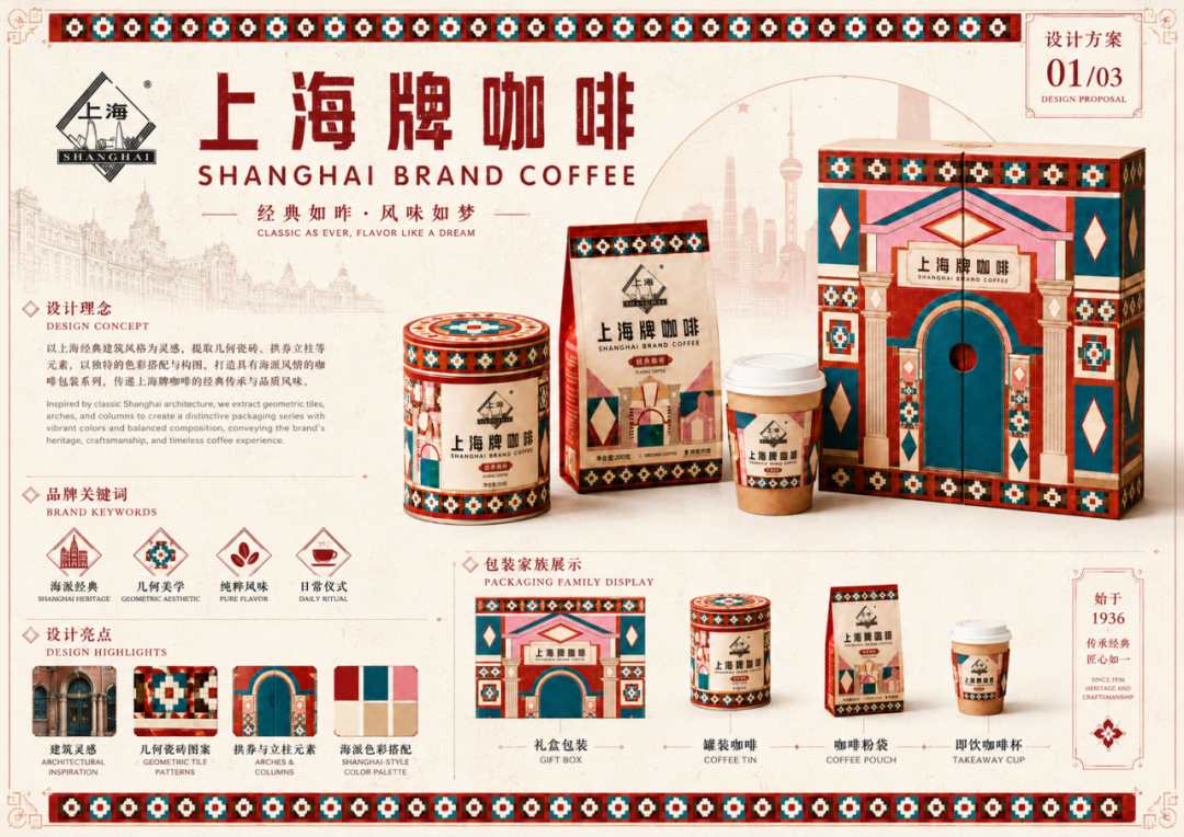 第20届中国好创意-老字号·新国潮创新设计专项大赛上海牌咖啡组优秀奖作品欣赏 · 作品图62