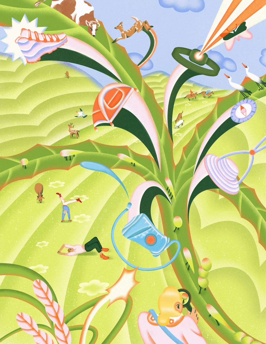 第十三届Hiii Illustration国际插画奖特定主题单元“万物和鸣”入围公布&最受欢迎奖投票 · 作品图76