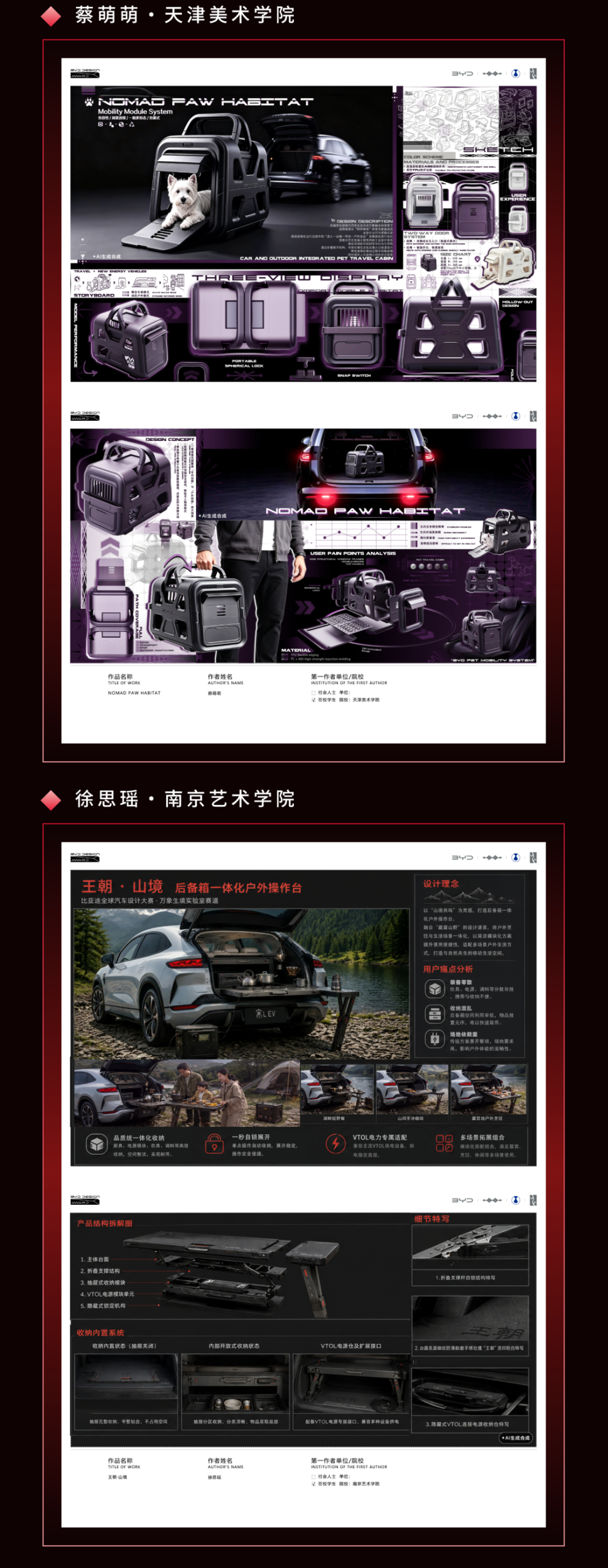 万象朝新,锋芒初绽|2026比亚迪全球汽车设计大赛初赛入围名单及作品 · 作品图22