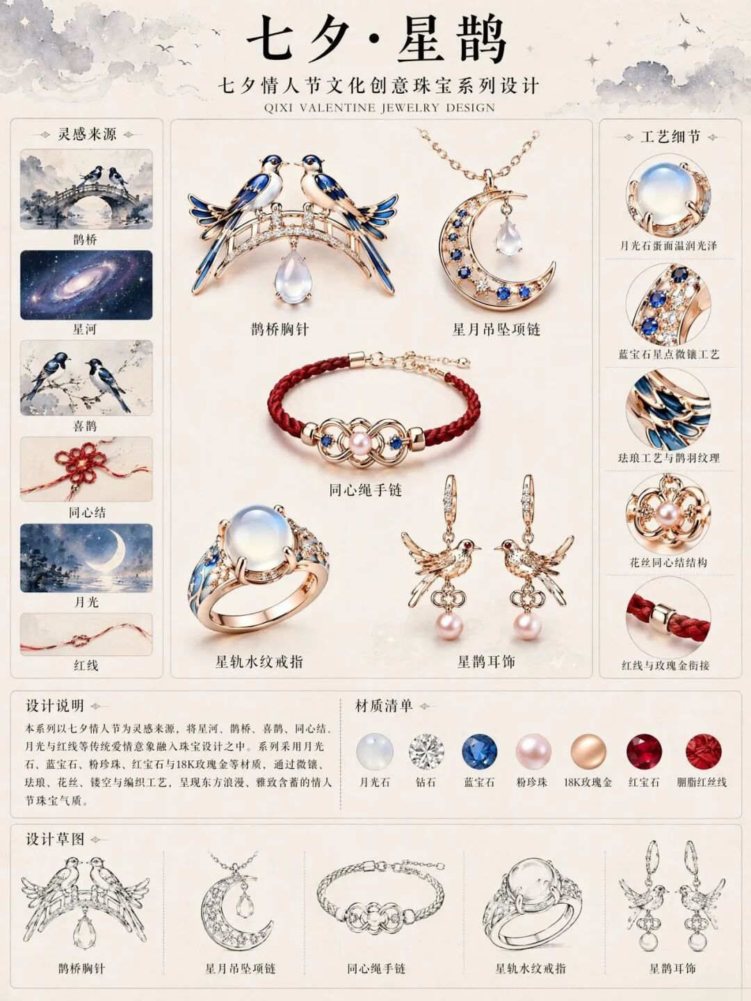 2026“华夏奖”文化艺术设计大赛 中华传统节日文化创意设计赛道【七夕节】主题入选作品(AI(人工智能)创意作品) · 作品图133