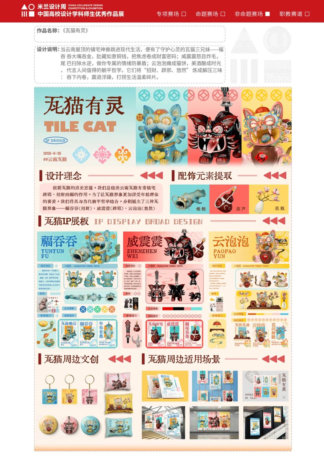 第十届米兰设计周大赛非命题赛场-虚拟IP设计赛道优秀作品赏析(第1辑) · 作品图27