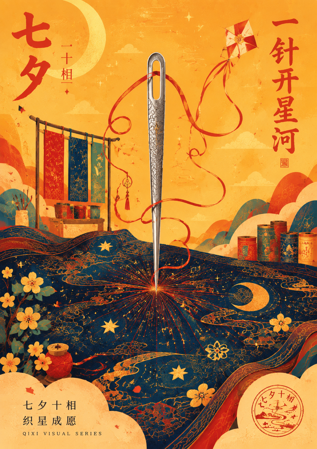 2026“华夏奖”文化艺术设计大赛 中华传统节日文化创意设计赛道【七夕节】主题入选作品(AI(人工智能)创意作品) · 作品图142