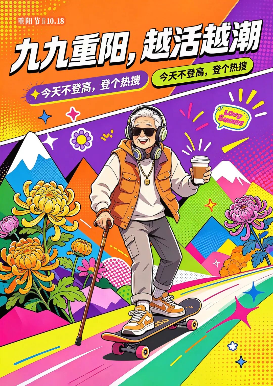 2026“华夏奖”文化艺术设计大赛 中华传统节日文化创意设计赛道【重阳节】主题入选作品(AI(人工智能)创意作品) · 作品图6
