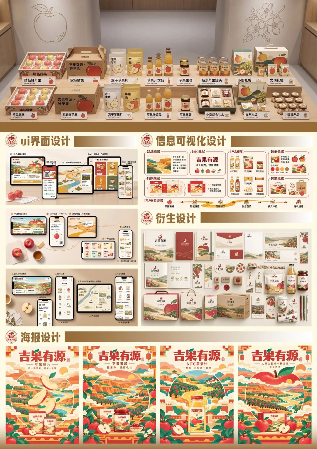 源起人祖·潮涌吉州 | 吉县首届文创设计大赛暨苹果食品创意大赛获奖名单及作品公示 · 作品图28