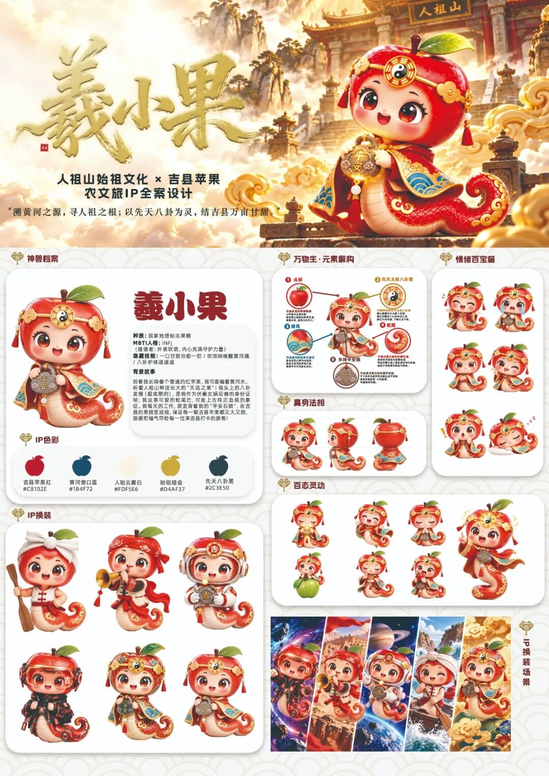源起人祖·潮涌吉州 | 吉县首届文创设计大赛暨苹果食品创意大赛获奖名单及作品公示 · 作品图6