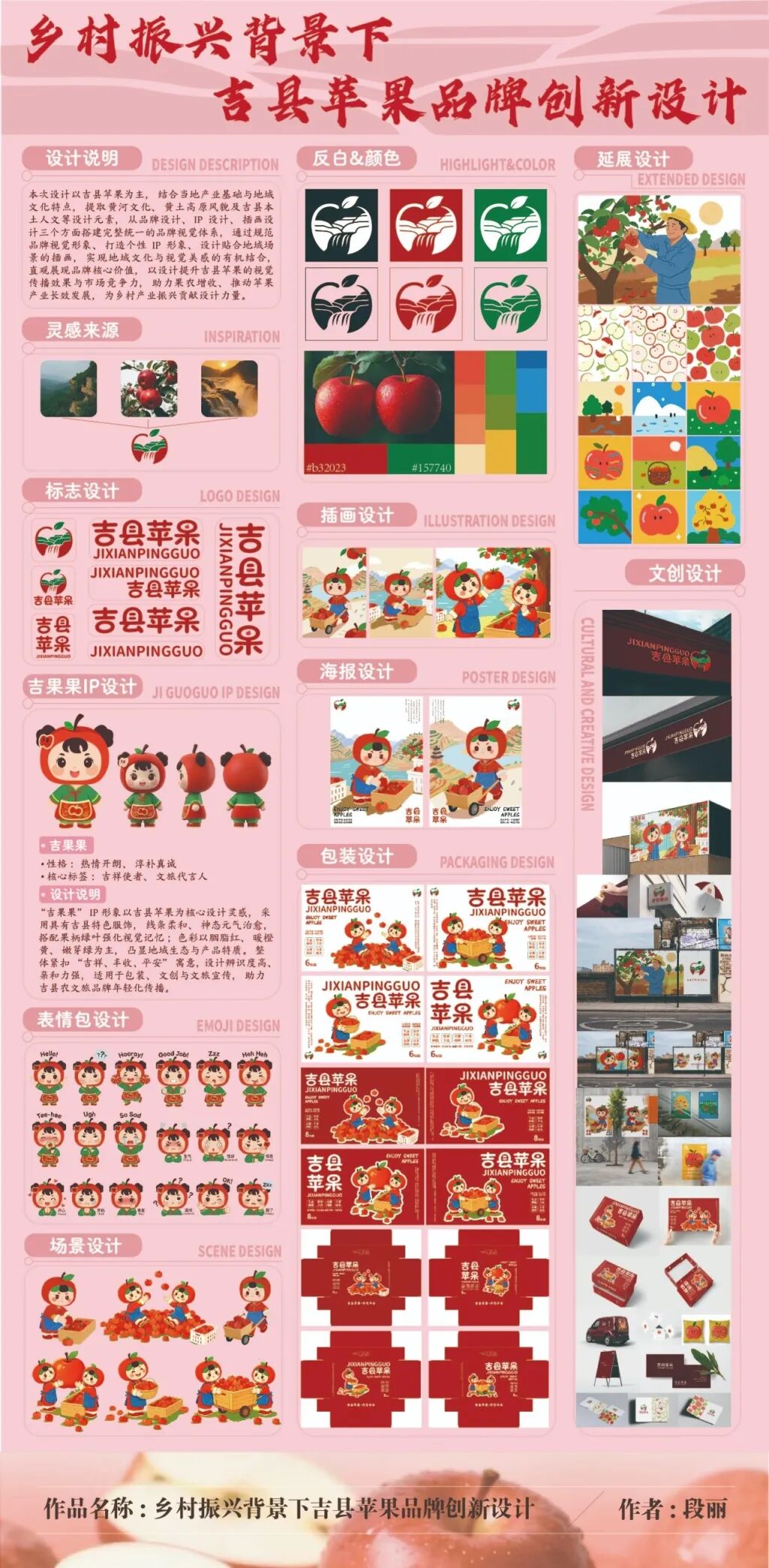 源起人祖·潮涌吉州 | 吉县首届文创设计大赛暨苹果食品创意大赛获奖名单及作品公示 · 作品图3
