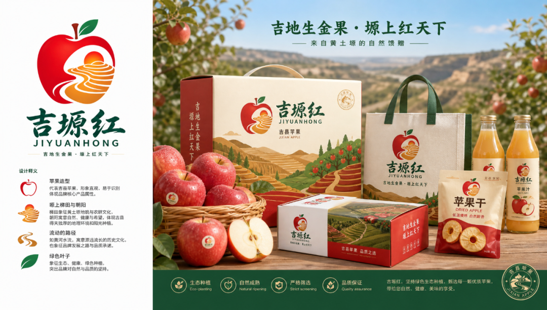 源起人祖·潮涌吉州 | 吉县首届文创设计大赛暨苹果食品创意大赛获奖名单及作品公示 · 作品图26