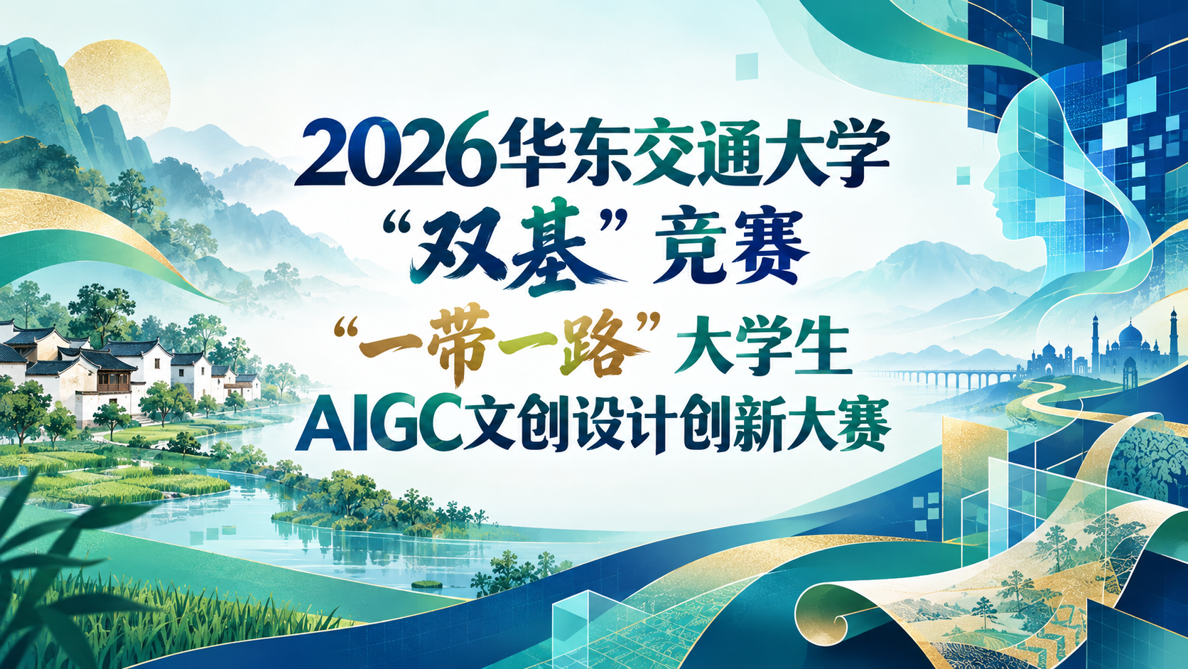 2026华东交通大学“双基”竞赛“一带一路”大学生AIGC文创设计创新大赛