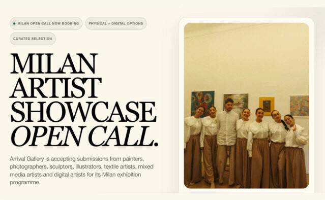 Milan Artist Showcase Open Call 2026
