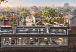 北京核心区城市更新把道路管廊车库公园叠成一套系统