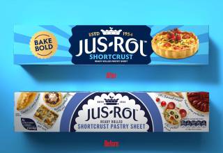 Jus Rol包装更新以统一徽章串联家庭烘焙产品